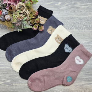 Női gyapjú zokni kis mintás NB2029