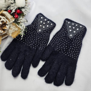 kötött 1 újjas kesztyű NK881-fekete