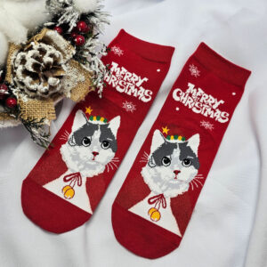 Mikulásos-Karácsonyi női zokni