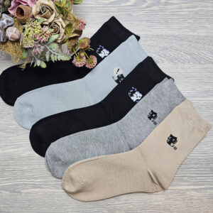 női bambusz zokni cica mintás NN396