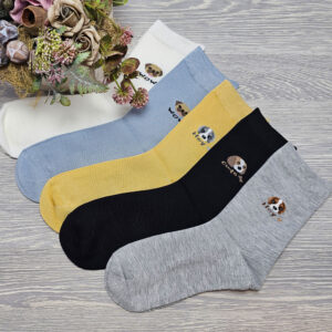 női bambusz zokni kutya mintás NN397