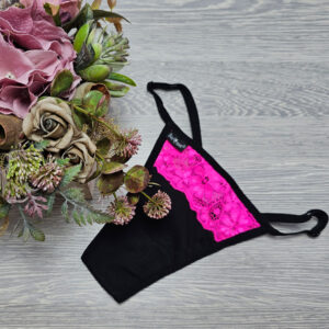 pántos tanga csipkés pink