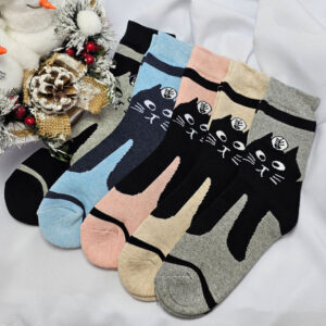 VASTAG nő zokni cica mintás