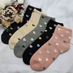 VASTAG nő zokni szivecske mintás