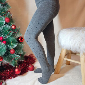 lány csillogós pöttyös harisnyanadrág GHN289-szürke