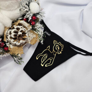 Mikulásos-Karácsonyi TANGA őzikés