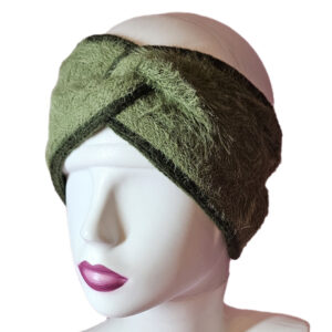 Női kötött szőrmés fülpánt-fejpánt-keki