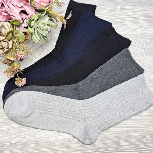 férfi keskeny bordás bambusz zokni