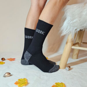 munkás vastag zokni 3 pár-szürke