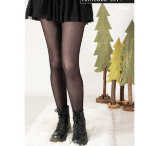 Női cikk-cakk harisnyanadrág 20 DEN fekete ZIG ZAG