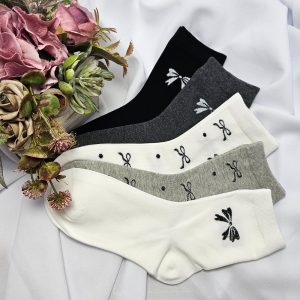 női zokni masni mintás NZ2282