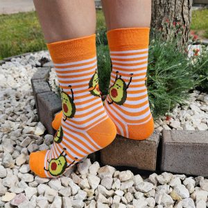 avokádó mintás zokni-