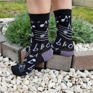 hangjegy mintás zokni