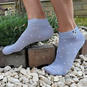 női titokzokni fehér-kék