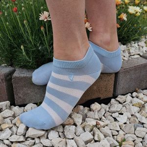 Női titokzokni csíkos 5 pár cs