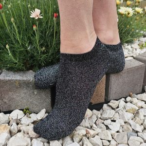 Női titokzokni csillogós 5 pár cs-1