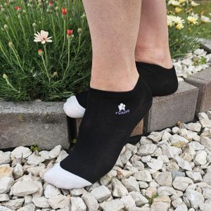 Női titokzokni kis virágos 5 pár cs