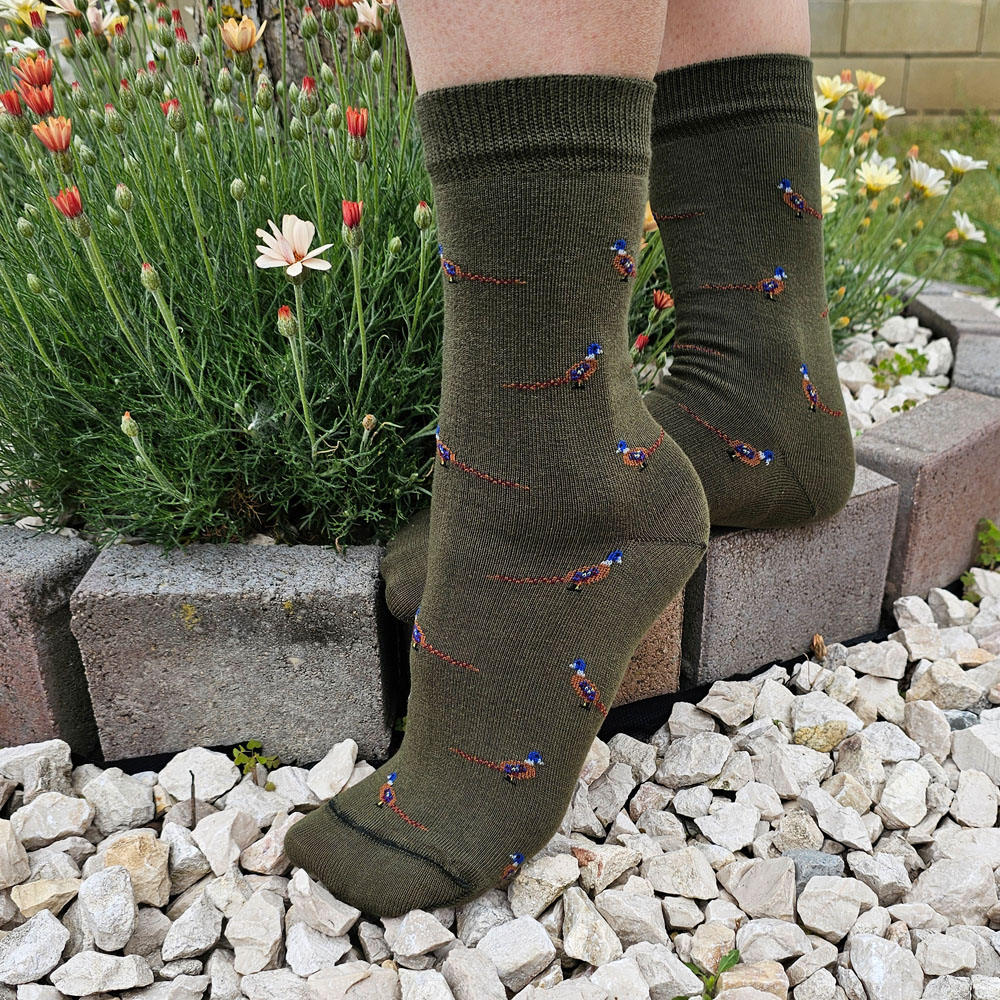 fácán mintás vadász zokni