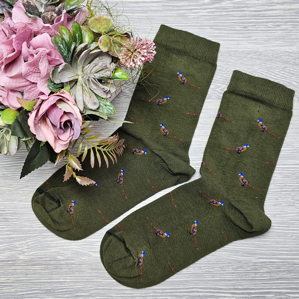 fácán mintás vadász zokni