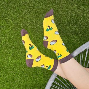 mintás zokni-kókuszos